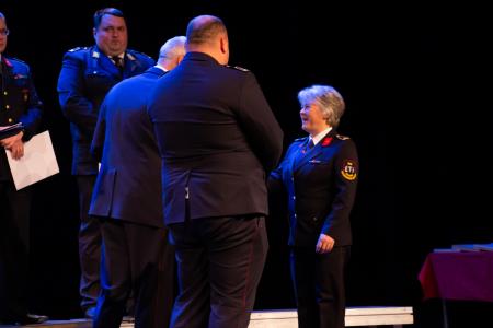 Slavnostna podelitev listin o napredovanju v čine gasilski častnik, višji gasilski častnik in visoki gasilski častnik (25)